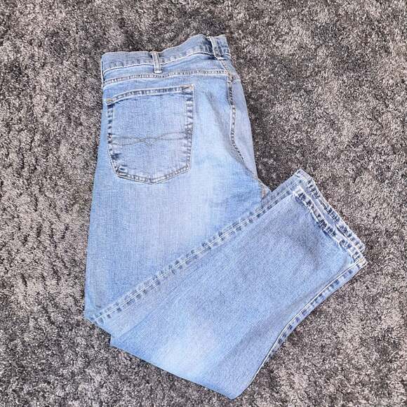 Polo Ralph Lauren Varick Slim Straight Jeans Light Wash Denim 38x32 - Picture 2 of 6